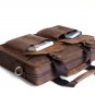 Handmade Crazy Horse Leather Briefcase Messenger Shoulder Bag 13"14" Laptop Macbook Ipad Bag