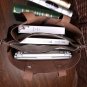 Italian Top Quality Leather Unisex Large Handbag Shoulder Bag Tote Satchel Laptop Computer Bag