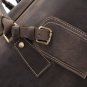 100% Handmade Crazy Horse Leather Business Travel Bag Luggage Baggage Tote Satchel Men's Briefcase
