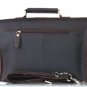 New Model Vintage 13" Laptop Bag Briefcase Crazy Horse Leather Messenger Satchel