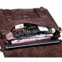 Crazy Horse Leahter Super Large Volume Men's Briefcase Travel 17" Laptop Macbook Bag Backpack Tote