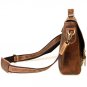 Handmade Vintage Crazy Horse Leather Messenger Briefcase 14" Laptop 15" Macbook Ipad Case Brown
