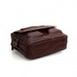 Dark Brown Leather Multi-functional Men's Briefcase Messenger 16" Laptop Macbook Bag Birthday Gift