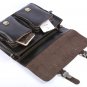 European Style Vintage Handmade Cowhide Genuine Leather Men's Briefcase Messenger Shoulder Bag