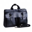 Vintage English Style Men's Briefcase Leathercraft Macbook Laptop Briefs Messenger Bag