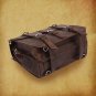 Large Mens Leather Backpack Messenger Bag Cowhide Briefcase Big Laptop Bag Tote