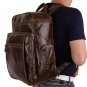 New Arrival Genuine Cowhide Leather Backpack Men's Travel Bag Business Suitcase Laptop Bags-K72-02