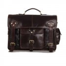 Vintage Genuine Leather Men's Coffee Messenger Bag Handbag Business Bag Macbook Bag - K72-00