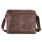 Distressed Crazy Horse Leather Men's Briefcase Shoulder Bag Messenger Bag Cross Body Bag-K72-08