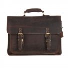 Distressed Leather Men's Shoulder Computer Bag Messenger Bag Cross Body Tote Briefcase - K72-05