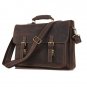 Distressed Leather Men's Shoulder Computer Bag Messenger Bag Cross Body Tote Briefcase - K72-05