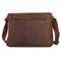 Top Grade Wedding Gift Crazy Horse Leather Briefcase Messenger Bag iPad Laptop Bag - K70lb-84