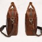 Vintage Men's 1st Grade Cow Leather Handbag Briefcase Messenger 16" Laptop Case--FREE SHIPPING