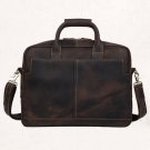 Antique Men's Crazy Horse Leather Handbag Briefcase Messenger 16" Laptop Case--FREE SHIPPING