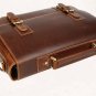 Vintage Top Grade Cow Leather Messenger Briefcase 14" Laptop 15" Macbook Ipad Case--FREE SHIPPING