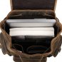 Top Grade Crazy Horse Leather Men's Travel Backpack Bag Coffee Color New Arrival--FREE SHIPPING
