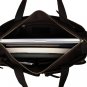 Men's Travel Bag Genuine Vintage Cow Leather Dark Brown Durable Handbags--FREE SHIPPING