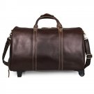 Genuine Leather Trolley Case Multi-purpose Luggage Bag Travel Tote Bag--FREE SHIPPING