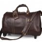 Genuine Leather Trolley Case Multi-purpose Luggage Bag Travel Tote Bag--FREE SHIPPING