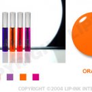LIP INK Neon Orange Smearproof Lip Stain LipGel + Off & Shine Towelettes