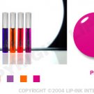 LIP INK Neon Pink Smearproof Lip Stain LipGel + Off & Shine Towelettes