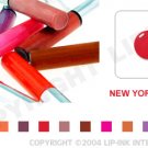 LIP INK NY Apple Red Smearproof Lip Stain LipGel + Off & Shine Towelettes