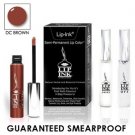 LIP INK Natural Vegan Smearproof DC Brown Lip Stain LipGel Kit + Off & Shine