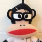 7-11 Paul Frank 6" Julius Figure Plush Doll Ornament Student wear Glasses Look