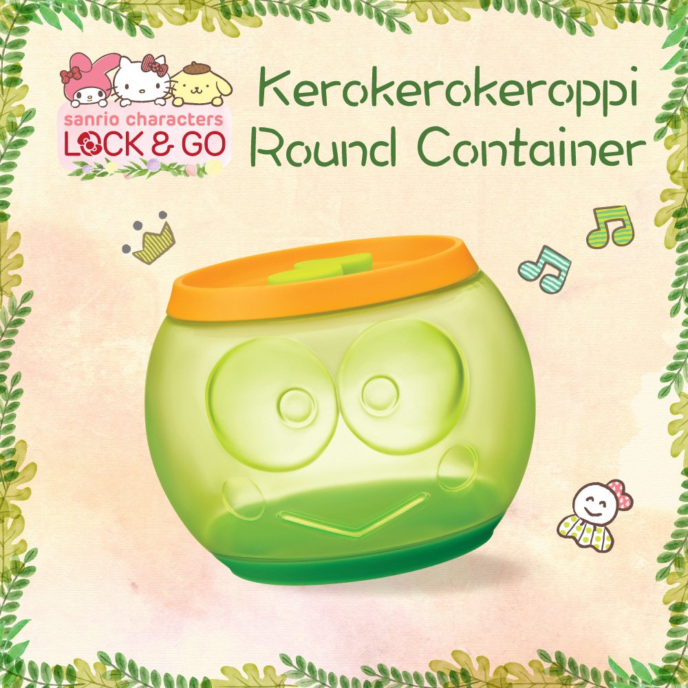 7-11 HK Sanrio "Lock & Go" Kerokero Keroppi Round Container