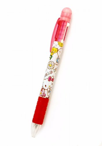 Sanrio Hello Kitty 3-Way Pen Mechanical Pencil + 2 Colors Ball Pen 3 in 1