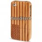 USA Flag Iphone 4, iPhone 4 case, iPhone 4s case, Wood iPhone 4 Case