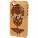 Skull iPhone 4 Case, Wood iPhone 4 Case, iPhone 4 Case, iPhone 4 Cover, iPhone 4s Case