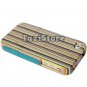 Colorful Stripe Case iPhone 4, iPhone 4 Case, iPhone 4 Cover, Wood iPhone Case
