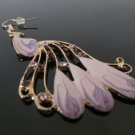 Peacock earrings