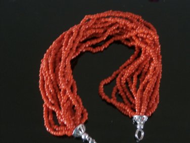 Coral Bead Bracelet