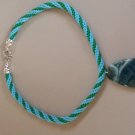 Kumihimo necklace with natural picasso agate