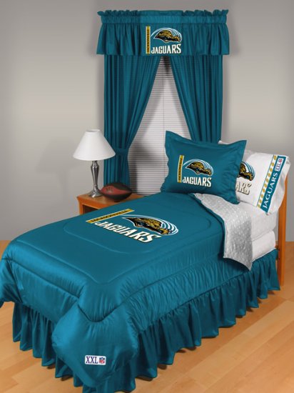 Jacksonville Jaguars Locker Room 8 pce Bedding Set-Queen