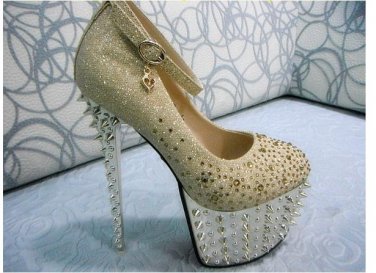 2013 sexy ultra high heels rivet platform