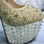 2013 sexy ultra high heels rivet platform