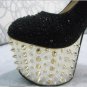 2013 sexy ultra high heels rivet platform