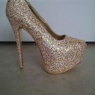 High Heel Fashion Glitter Pump
