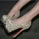 Sexy Evening high heels Shoes Lace Rhinestones