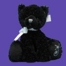 Shining Stars Black Halloween Cat-Silver Sparkles- MINT
