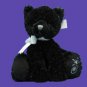Shining Stars Black Halloween Cat-Silver Sparkles- MINT