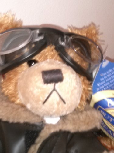 Brass Button Bear RALPH the Pilot-10" Bear of Friendship-Free Shipping in USA!
