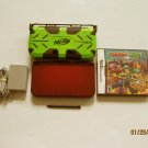 Red Nintendo New 3ds xl w Partners In Time  & More!!!