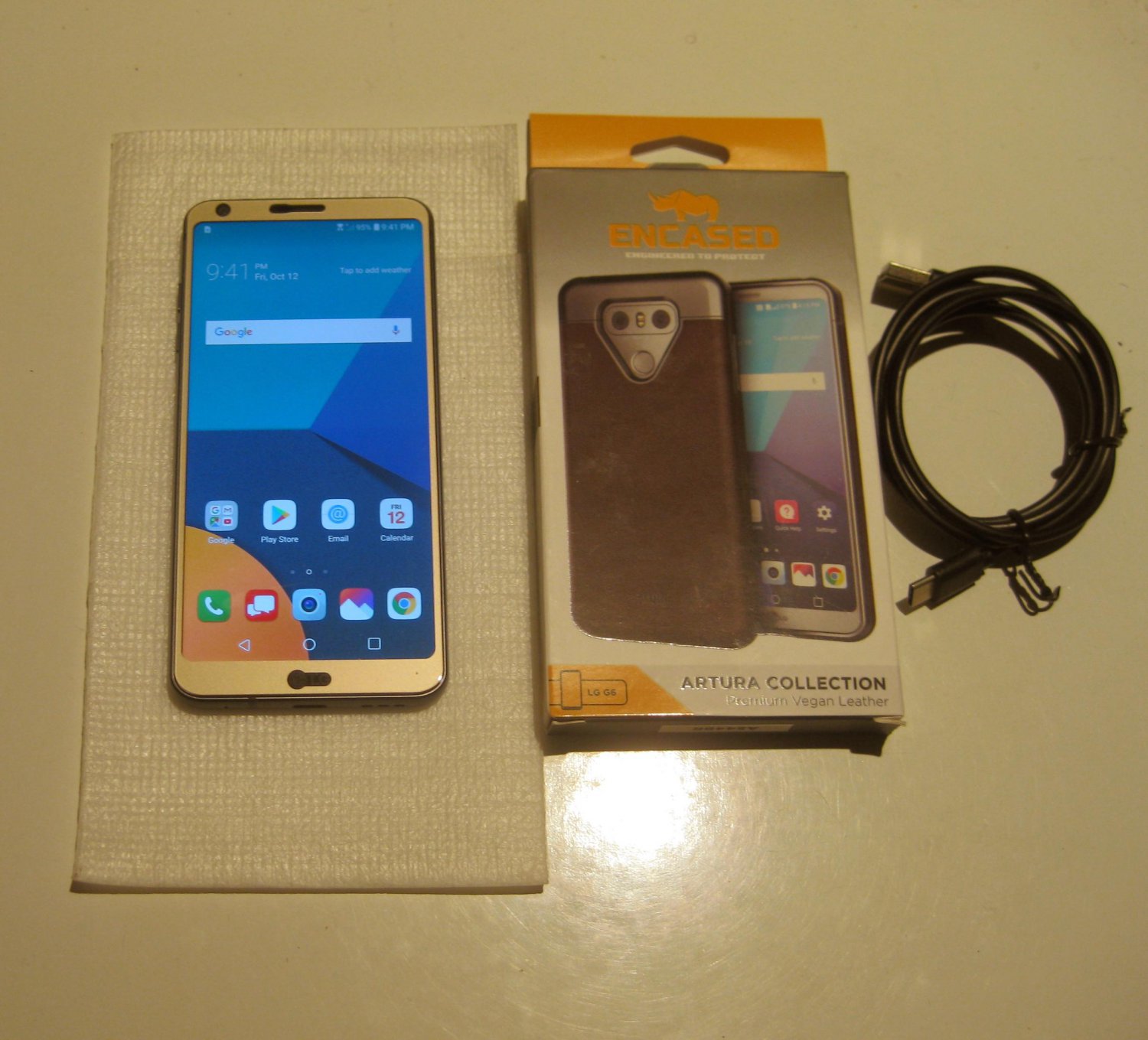 Very Good Unlocked Black 32gb Verizon LG G6
