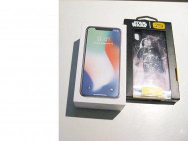 Very Good   64gb  Silver  Sprint  Iphone X A1865 Bundle