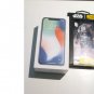 Very Good   64gb  Silver  Sprint  Iphone X A1865 Bundle