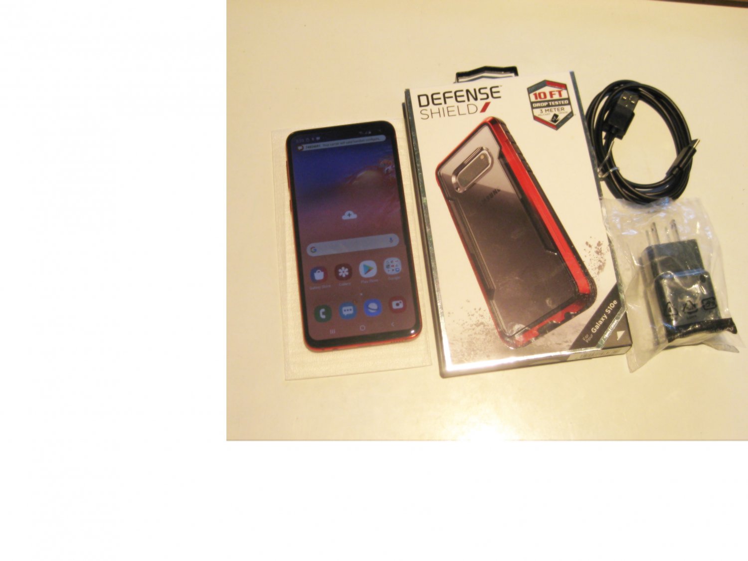 "Mint" 128gb Red Verizon Samsung S10e G970U Wrnty 2/21